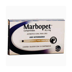 Marbopet Cx. Com 10 Compr. 82,5Mg