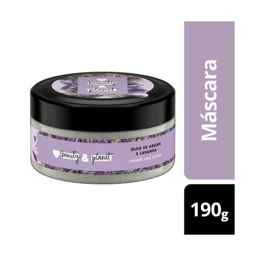 Máscara De Tratamento Love, Beauty And Planet Smooth And Serene Óleo De Argan & Lavanda 190G