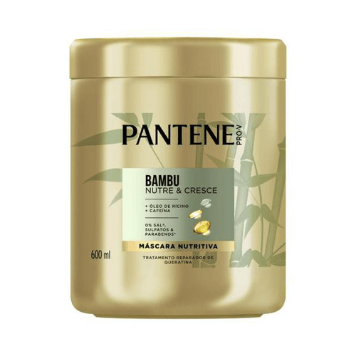 Máscara De Tratamento Nutritiva Capitar Pantene Bambu 600Ml