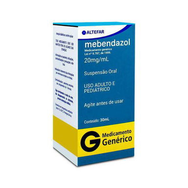 Mebendazol 20Mg Ml Suspensão Oral C 30Ml Cód. - Belfar Genérico