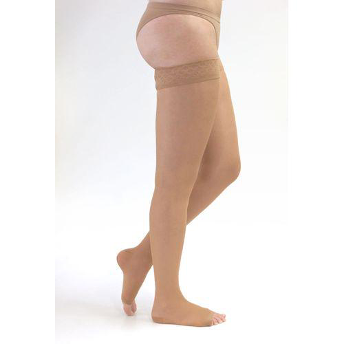 Meia Coxa Sher Soft 1520Mmhg S/ Ponteira Cor: Natural  Tam: 1