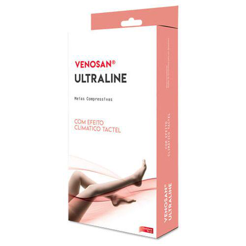 Meia Ultraline 4000 3/4 C/Ponteira 3040Mmhg Cor: Preto  Tam: G