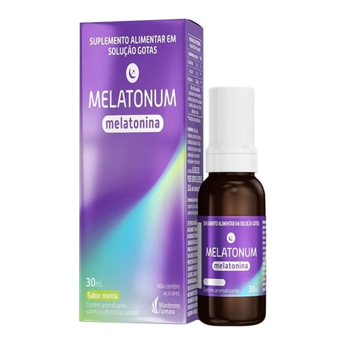 Imagem do produto Melatonum Melatonina Gotas Sabor Menta 30Ml