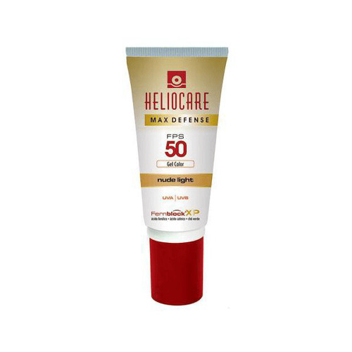 Imagem do produto Protetor Solar Heliocare Max Defense Nude Light Gel Creme Color FPS50 50G