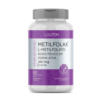 Imagem do produto Metilfolax Lauton Nutrition 360Mcg Com 60 Comprimidos