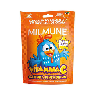 Milmune Vitamina C Galinha Pintadinha Com 30 Gomas Laranja