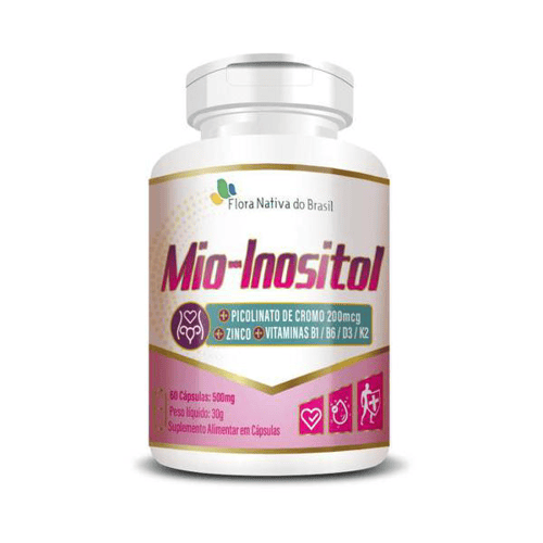 Imagem do produto Mioinositol + Vitaminas 500Mg 60 Cápsulas Flora Nativa