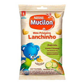 Mucilon Meu Primeiro Lanchinho Biscoito Infantil Abobrinha 35G