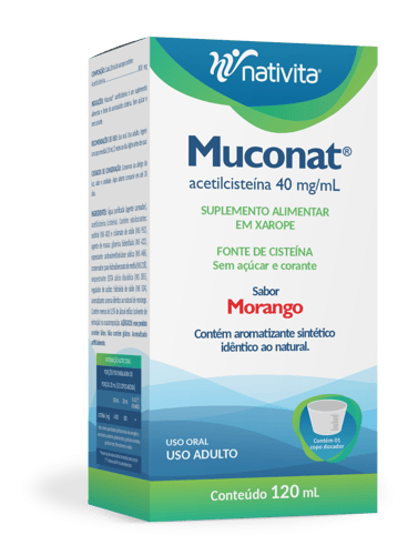 Muconat 40Mg Sabor Morango 120Ml