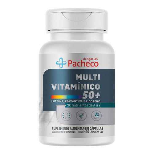 Multivitamínico 50+ Drogaria Pacheco 30 Comprimidos