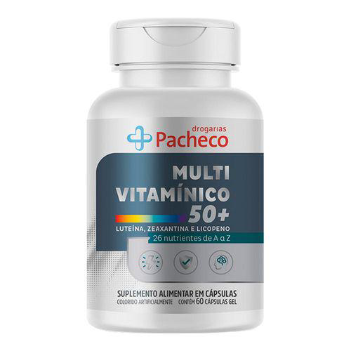 Multivitamínico 50+ Drogaria Pacheco 60 Comprimidos