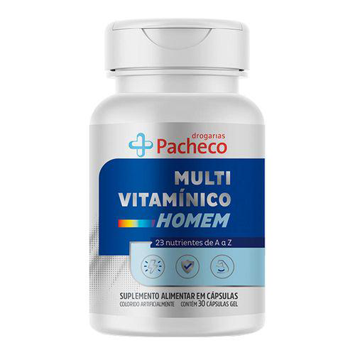 Multivitamínico Homem Drogaria Pacheco 30 Comprimidos