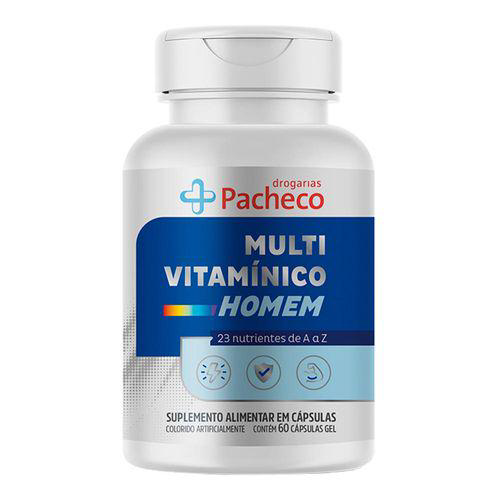 Multivitamínico Homem Drogaria Pacheco 60 Comprimidos