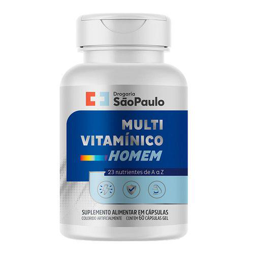 Multivitamínico Homem Drogaria São Paulo 60 Comprimidos