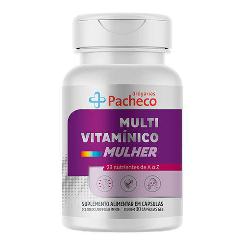 Multivitamínico Mulher Drogaria Pacheco 30 Comprimidos