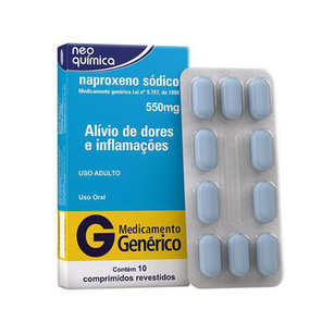 Imagem do produto Naproxeno - Sódico 550 Mg 10 Comprimidos Revestidos Neo Química Genérico