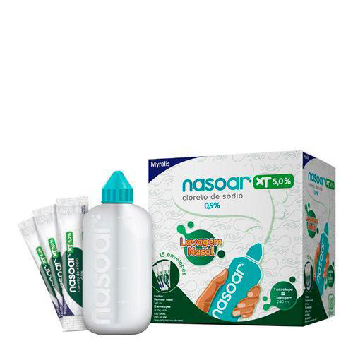 Nasoar Xt 5% Com 15 Envelope 0,9% + Aplicador