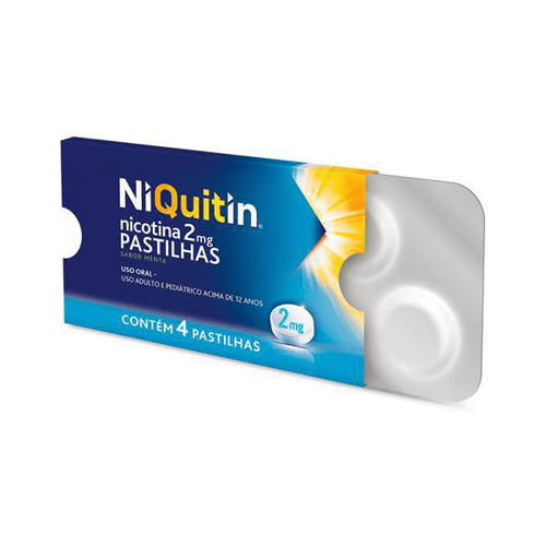 Niquitin 2Mg 4 Pastilhas Sabor Menta