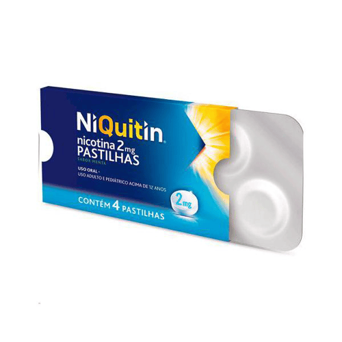 Niquitin 2Mg 4 Pastilhas Sabor Menta