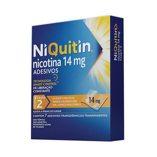 Niquitin Clear Com 7 Adesivos 14Mg Etapa 2