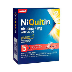 Niquitin Clear Com 7 Adesivos 7Mg Etapa 3