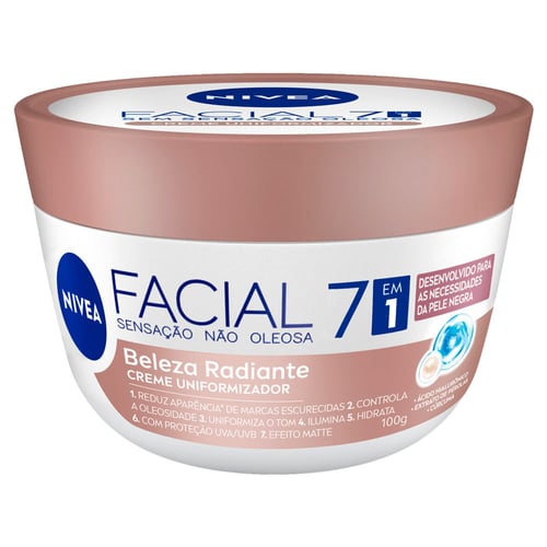 Nivea Hidratante Facial 7 Em 1 Beleza Radiante 100G