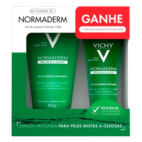 Kit Gel De Limpeza Vichy Profunda Facial 150G + Gel De Limpeza 40G