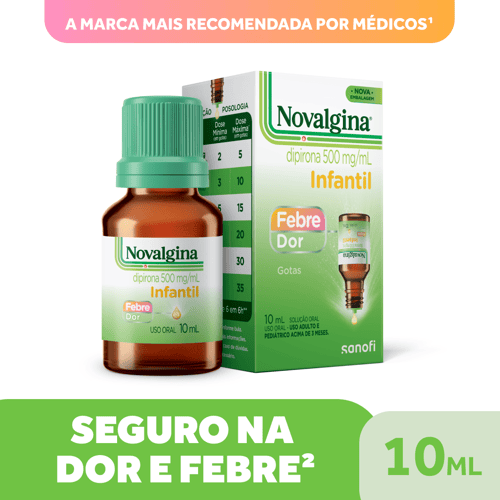 Imagem do produto Novalgina - Gotas 500Mg/Ml Solução Oral Frasco Com 10Ml