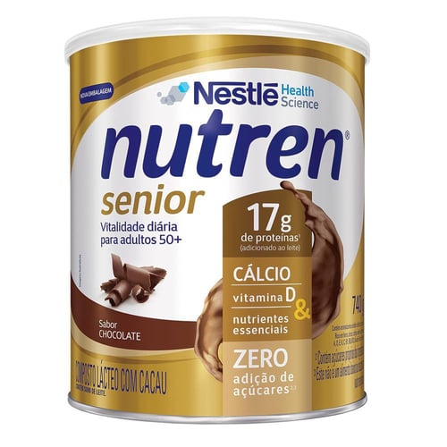 Nutren Senior Suplemento Alimentar Adulto Chocolate 740G