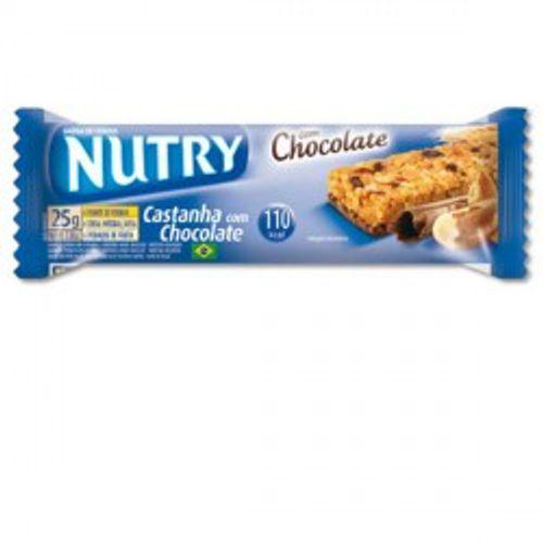 Nutry Barra Muito Mais Castanha Com Chocolate 22g