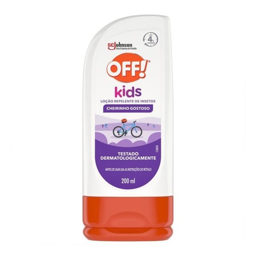 Repelente Infantil Off! Kids Cheirinho Gostoso - Com DEET Loção 200Ml