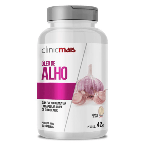 Óleo De Alho 500Mg Clinic Mais 60 Cápsulas Chá