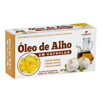 Óleo De Alho Lasanday Com 30 Capsulas 750Mg