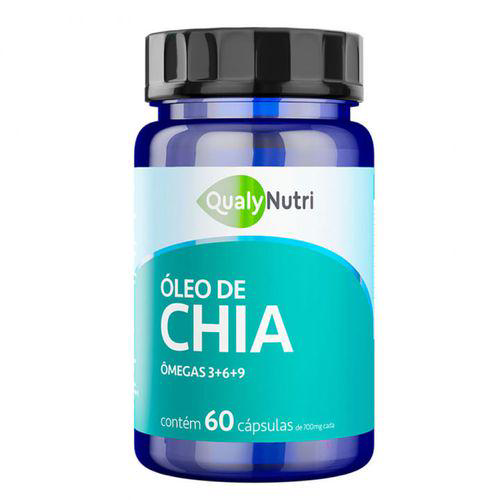 Óleo De Chia 700Mg Com 60 Cápsulas Qualy Nutri