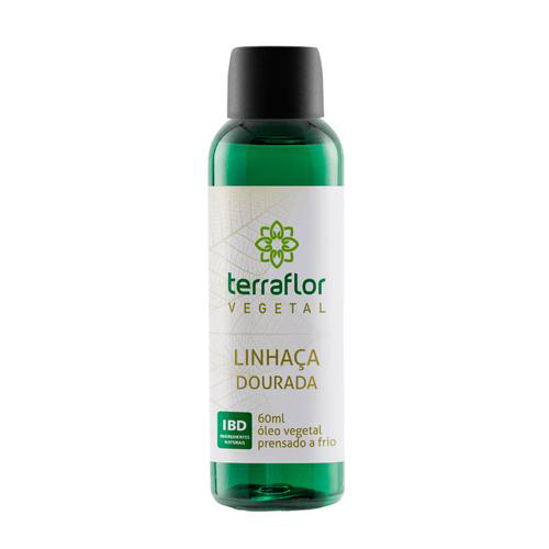 Óleo De Linhaça Dourada Puro Vegetal 60Ml Terraflor