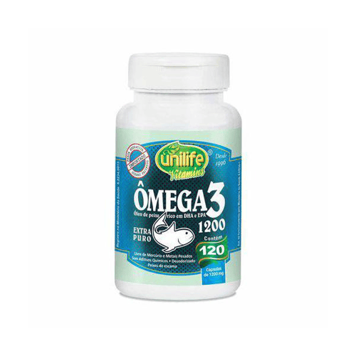 Óleo De Peixe Ômega 3 Unilife 120 Cápsulas 1200Mg