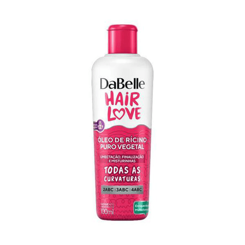 Óleo De Rícino Puro Vegetal Dabelle Hair Love Com 100Ml