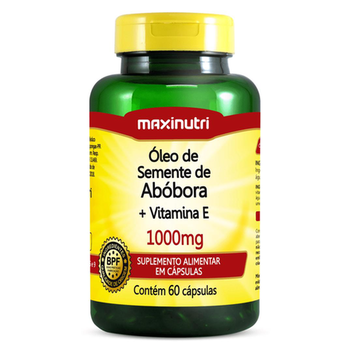 Óleo De Semente De Abóbora+Vitamina E Maxinutri 60 Cápsulas