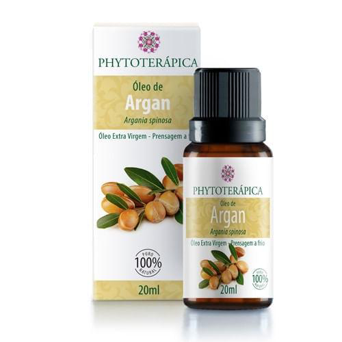 Óleo Vegetal De Argan Extra Virgem 20Ml Phytoterápica