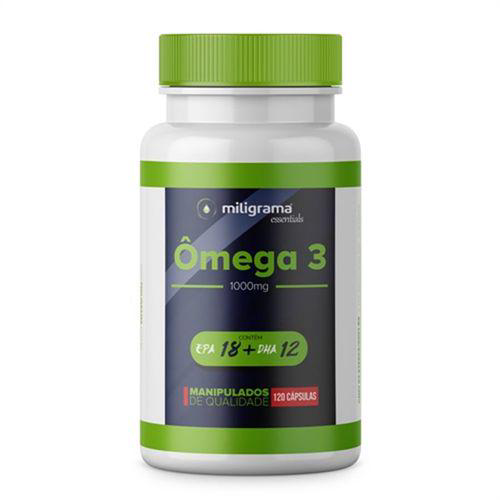 Imagem do produto Ômega 3 1000Mg 120 Cápsulas Óleo De Peixe