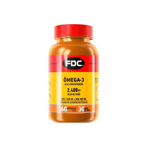 Ômega 3 Alta Concentração 2.400Mg Fdc 60 Cápsulas