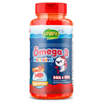 Omega 3 Kids 450Mg 60 Cps Mast Cereja