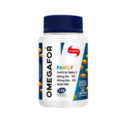 Ômegafor Family Óleo De Peixe Vitafor 500Mg Com 60 Cápsulas