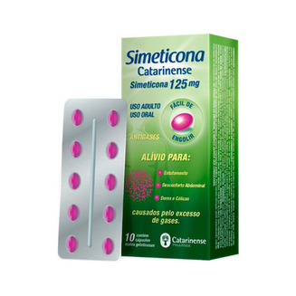 Imagem do produto Simeticona 125Mg Catarinense 10 Cápsulas