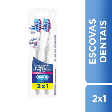 Oral B Escova Dental 3D White Luxe Pro Flex Leve 2 Pague 1