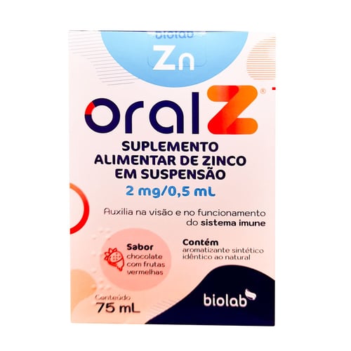 Oral z 4mg/ml - suplemento alimentar de zinco em suspensao