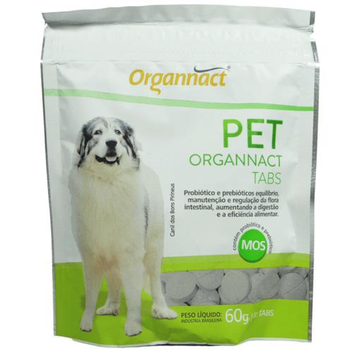 Organnact Tabs 60G Suplemento Para Cães Com 60 Tabs