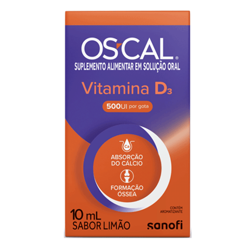 Imagem do produto Os-Cal Vitamina D3 500Ui/Ml Em Gotas 10Ml