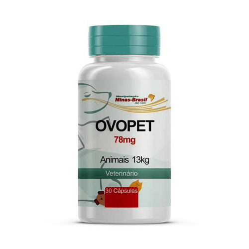 Ovopet Veterinário 78 mg  Prevenção Condropatias e Dermatopatias (Animais 13 kg) 30 cápsulas