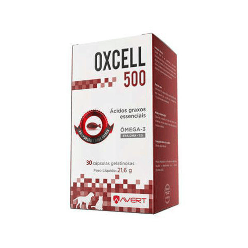 Oxcell 500Mg 30 Cápsulas Gelatinosas